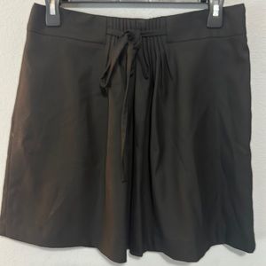 Gap black mini skirt tie front stretch 6